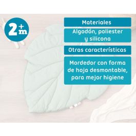 KioKids Mantita de Actividades de Algodón en Forma de Hoja para Bebés +2 Meses