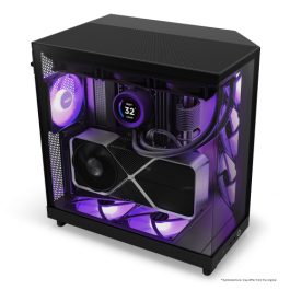 NZXT H6 Air Flow Midi Tower Negro - CC-H61FB-R1 - Ventiladores 3x120mm, Compatibilidad ATX/microATX/Mini-ITX, Vidrio Templado NZXT H6 Air Flow Midi Tower Negro - CC-H61FB-R1 - Ventiladores 3x120mm, Compatibilidad ATX/microATX/Mini-ITX, Vidrio Templado