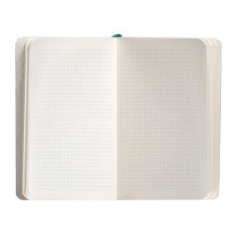 Cuaderno Con Gomilla Antartik Notes Tapa Blanda A6 Cuadricula Verde Aguamarina 100 Hojas 80 gr Fsc