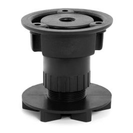 Herrajes Alk Pata de Cocina Regulable Modelo Mini-Larry, Cilíndrica, Altura 59-75 cm, para Zócalo de Madera/Aluminio/PVC, Acabado Negro Precio: 0.88999977. SKU: B1K6Q2GZRV