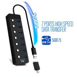 Hub Ewent 7 Puertos Usb 3.0 Hub Ewent 7 Puertos Usb 3.0