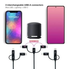 Cable USB NANOCABLE 10.01.3200 Negro 1 m (1 unidad) Cable USB NANOCABLE 10.01.3200 Negro 1 m (1 unidad)