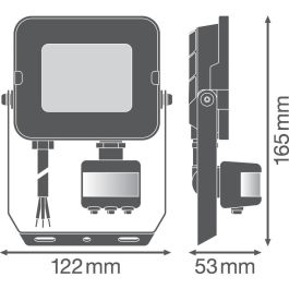 [LVE-4058075575264] Foco Proyector LED Ledvance 20W 1800Lm 3000K 100 x 100º IP65 Sensor