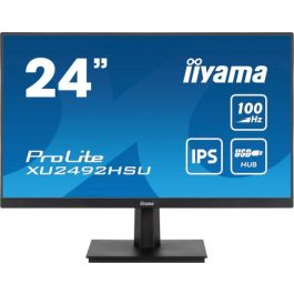 MONITOR IIYAMA 24" PROLITE SLIM XU2492HSU-B6, IPS, 100HZ, 0,4 MS, USB, HDMI, DISPLAYPORT, ALT 2x2W, INCLI Precio: 109.50000028. SKU: B16P4N6AJ8