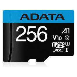 ADATA CARD MicroSD 256GB SDXC m.A. retail - Clase 10, UHS-I (U1), V10, hasta 100 MB/s, con Adaptador SD Precio: 76.4999994. SKU: B13QJR2RBX