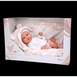 Muñeca elegance 38 cm aria rosa c/ manta (muñeco de peso) (cuerpo vinyl, sexo niña) Muñeca elegance 38 cm aria rosa c/ manta (muñeco de peso) (cuerpo vinyl, sexo niña)