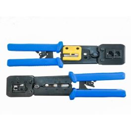 Lanberg Crimpadora Pass Through Profesional RJ45 RJ11 RJ12 con Pelacables, Cortacables, Trinquete y Cuchillas Recambiables 8P8C Precio: 17.69000035. SKU: B173AJ66DT