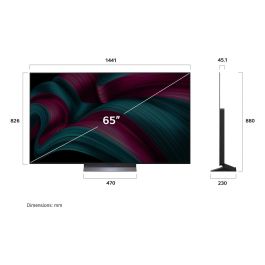 LG OLED55C58LA.AEU Smart TV OLED de 55" (139.7 cm) 4K Ultra HD con WiFi, WebOS, 120 Hz, Dolby Vision, HDR10, HDMI x4, Negro
