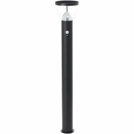 Brilliant BRI4004353437762 Poste de Exterior Tulip LED Solar Detector Movimiento Acero Inoxidable Plástico 4W Negro