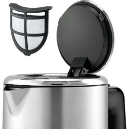 WMF 0413130011 Hervidor de Agua, 1.6L, 2400W, Acero Inoxidable, Indicador de Nivel de Agua, Protección Contra Sobrecalentamiento, Sin Cables