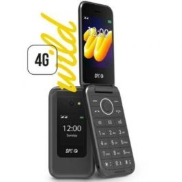 SPC WILD 2336N Teléfono Móvil 4G con Tapa Pantalla 2.8''/1.77'' para Personas Mayores Sin Internet Batería Larga Duración Negro