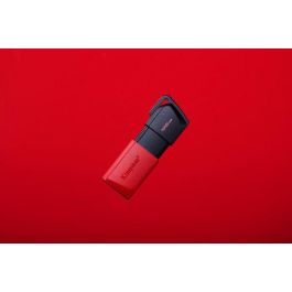 Kingston DataTraveler Exodia M Pendrive USB 3.2 Gen 1 128GB Negro/Rojo, con Tapa Deslizante y Anilla para Llavero Kingston DataTraveler Exodia M Pendrive USB 3.2 Gen 1 128GB Negro/Rojo, con Tapa Deslizante y Anilla para Llavero