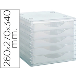 Archivo 2000 Módulo Archivotec 5 Cajones Válido Para Formato Din A4, Fólio Y Subcarpeta 340x270x260 mm Cristal Traslúcido Precio: 28.88999993. SKU: S8401202