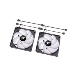 Thermaltake CT120 ARGB Sync Ventilador para Carcasa PC, Iluminación RGB Direccionable, Hidráulico, Negro y Blanco, 2 Unidades Thermaltake CT120 ARGB Sync Ventilador para Carcasa PC, Iluminación RGB Direccionable, Hidráulico, Negro y Blanco, 2 Unidades