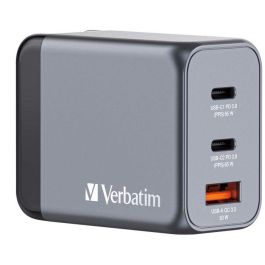 Verbatim Gnc-65 Cargador Pared Gan 65 W Usb-A 3.0 Y 2Xusb-C 3.0