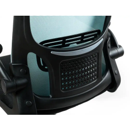 Q-connect Silla de Oficina Alba Malla Base Metálica Ruedas Premium Negro Azul Altura Máx 1110 mm Ancho 610 mm Profundidad 580 mm