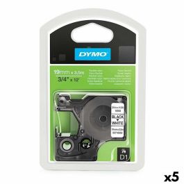 Cinta de transferencia térmica Dymo D1 16958 Blanco Negro 19 mm x 3,5 m (5 Unidades) Precio: 117.49999998. SKU: B14GB5VZJH