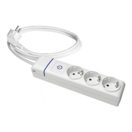 Solera 8013pil Base múltiple 3 tomas con interruptor luminoso, cable 1.5 m, 16A 250V, Serie Ion