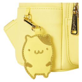 Loungefly Mochila Pompompurin Hello Kitty de Piel Sintética Texturizada con Detalles Bordados y Apliques - 26cm