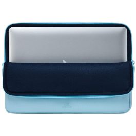 Rivacase 7703 Funda para portátil Suzuka 13.3" (33.8 cm) / 14" (35.6 cm) azul pastel, felpa y poliéster