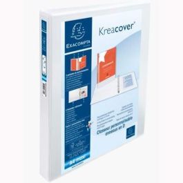 Exacompta Carpeta 4 Anillas Mixtas 30 mm Kreacover Forrada Pp A4+ Personalizable 3 Bolsos Exteriores Blanco Precio: 3.58999982. SKU: B1AALP35WX