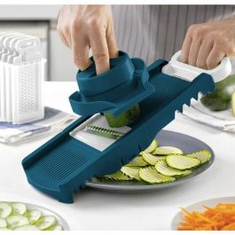 Arthur Martin AMM530 Mandolina de cocina plegable 6 en 1 con 3 cuchillas para rallar y 3 para cortar verduras de Acero inoxidable Arthur Martin AMM530 Mandolina de cocina plegable 6 en 1 con 3 cuchillas para rallar y 3 para cortar verduras de Acero inoxidable