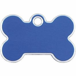 Placa identificativa para collar Imarc Bone Azul