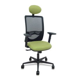 PIQUERAS Y CRESPO Silla Zulema sincro malla negra asiento bali verde oliva brazos 2D ruedas 65mm cabecero Precio: 205.89000025. SKU: B19YCMKWL9