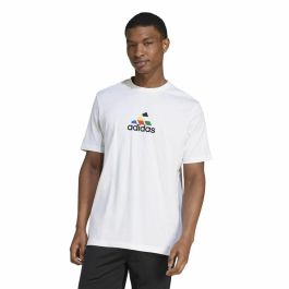 Camiseta de Manga Corta Hombre Adidas House Of Tiro Nations Graphic Blanco