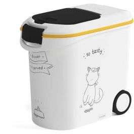 CURVER Contenedor de comida El Diner se sirve - 12 kg - 35 L - Blanco y negro - Para gatos Precio: 46.49999992. SKU: B1JKHJVM8P