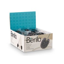 Escobilla de Baño Acero Negro Berilo 35x7.5x7.3cm (12 Unidades) Escobilla de Baño Acero Negro Berilo 35x7.5x7.3cm (12 Unidades)
