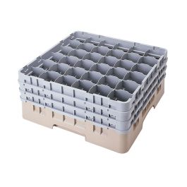 CAMBRO - 36S738-168 - Cesta de lavado 36 comp. 3 alturas - 7,2 cm Ø máx. - alt. máx. 20 cm - 50 x 50 x 22,5 cm - Azul Precio: 76.59000041. SKU: B1EJPW649D