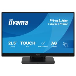 Iiyama T2254MSC-B2AG - Monitor Táctil de 21.5 Pulgadas (54.6 cm), Full HD (1920 x 1080), IPS, Panel LED, 4 ms, Altavoces Integrados, USB, Negro