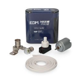 Edm Kit Manualidades con Motor Referencias 45007 + 11201 + 38506 + 44022 + 36511 + 02002 Pila, Cable, Interruptor, Portalamparas, Bombilla y Motor