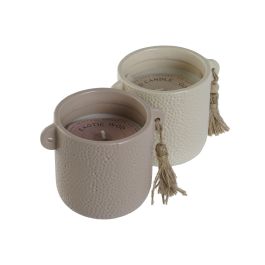 Vela Scandi DKD Home Decor Beige Marron 9 x 9 x 12 cm (6 Unidades) Vela Scandi DKD Home Decor Beige Marron 9 x 9 x 12 cm (6 Unidades)