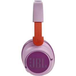 JBL Harman JR 460 NC Auriculares Over-Ear Inalámbricos con Cancelación de Ruido para Niños en Rosa