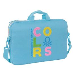 Maletín para Portátil Benetton Spring Celeste 40 x 27 x 4 cm Precio: 13.50000025. SKU: B126GTQ3QP