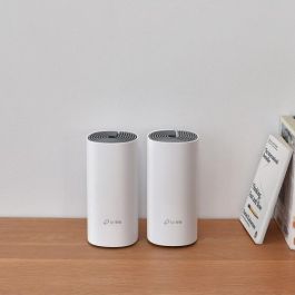 TP-Link Deco E4 Sistema Wi-Fi Malla (2 Unidades) Doble Banda 2.4/5 GHz Wi-Fi 5 (802.11ac) 1167 Mbps Blanco y Gris