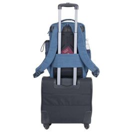 Rivacase 8365 Biscayne Mochila Portátil 17.3 Pulgadas, USB, Acolchada, para Gamers y Negocios, Azul