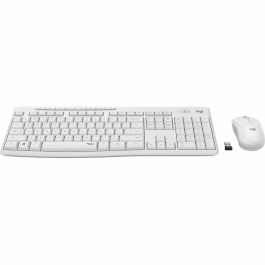 Logitech MK295 Silent Teclado y Ratón Inalámbrico Oficina QWERTZ Alemán Blanco