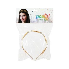 Diadema Metal Estrellas Dorado - Accesorio para Disfraz de Princesa Espacial, Diosa o Fantasía - Perfecta para Carnaval, Halloween o Cosplay