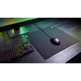 Roccat Sense CTRL Alfombrilla Gaming para Ratón 450x450x3 mm, Superficie de Tela Antideslizante y Resistente al Agua, Color Negro