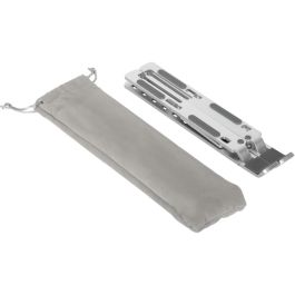 Targus AWE810GL Soporte de Aluminio para ordenador portátil, compatible con pantallas de 10 a 15.6 pulgadas, Plegable y con 6 ajustes de altura.