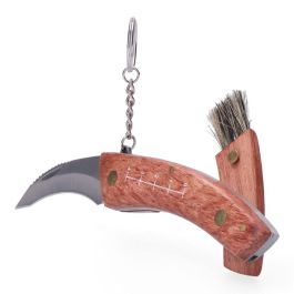 Edm Navaja setas Irati con cepillo, cuchillo, llavero y medidor - Mango madera, acero inoxidable 420, estuche nylon Precio: 8.88999947. SKU: B16VF7VNGY
