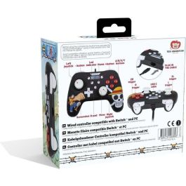 Konix AAAIK40446 Mando con Cable 3m Diseño One Piece Luffy para Nintendo Switch