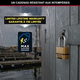 Candado de alta seguridad - MASTER LOCK - M175EURDLF - Combinación - Zinc - Arco en L - Exterior Candado de alta seguridad - MASTER LOCK - M175EURDLF - Combinación - Zinc - Arco en L - Exterior