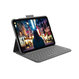 Logitech Funda Slim Folio con Teclado para iPad 10a Generación - Gris Oxford, Resistente a Golpes y Agua Precio: 107.88999969. SKU: S7819941