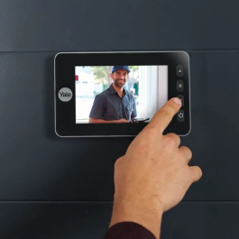 Yale Mirilla Digital con Pantalla LCD de 4.3 Pulgadas - Grabación de Foto y Video - Para Puertas de 38-110 mm de Grosor