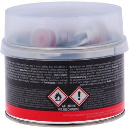 FACOM Masilla de poliéster suave 2 en 1 - Nivelación, relleno de huecos, golpes ligeros - Con endurecedor - 500 g