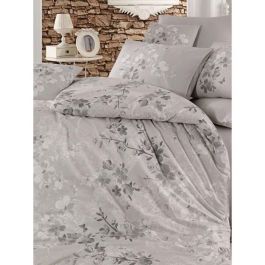 ASI8681181814789 Juego de Cama: 1 Funda Nórdica 220x240 cm + 2 Fundas Almohada 60x60 cm - 100% Algodón Reforzado Gris